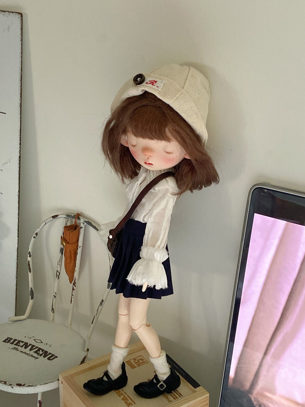 1/6 BJD doll ob22 ob24 For Blythe Doll Long Sleeve Shirt Skirt Stockings Clothes
