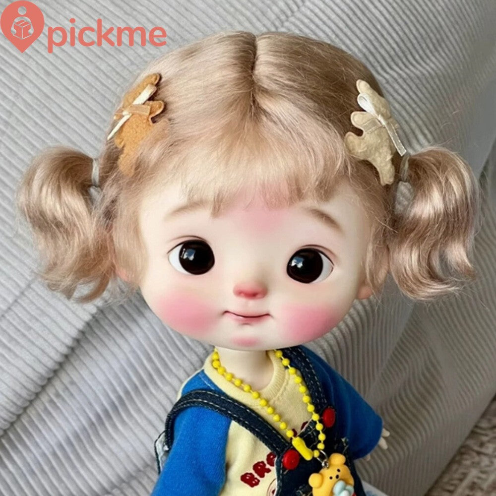 SD Ball-Jointed Resin 1/8 BJD Doll Naked Body Girl with Big Head Cute Eyes Gifts