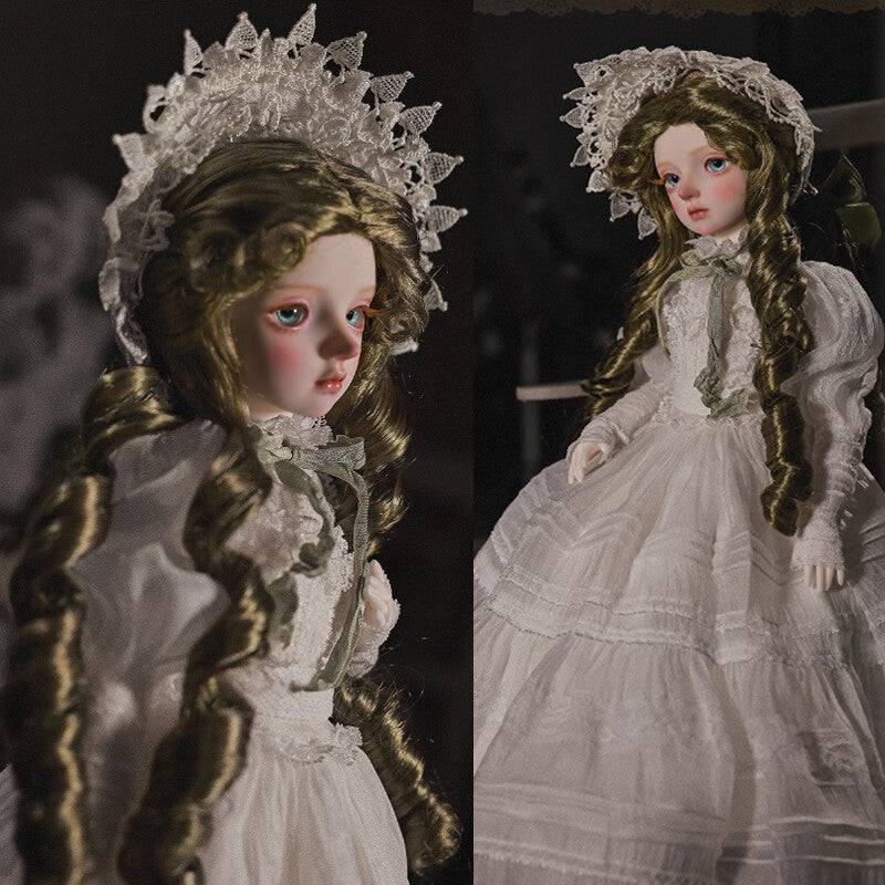1/4 Full Set BJD Doll Bluesno Dress Hair Face Make Up Eyes Princess Girl Gifts