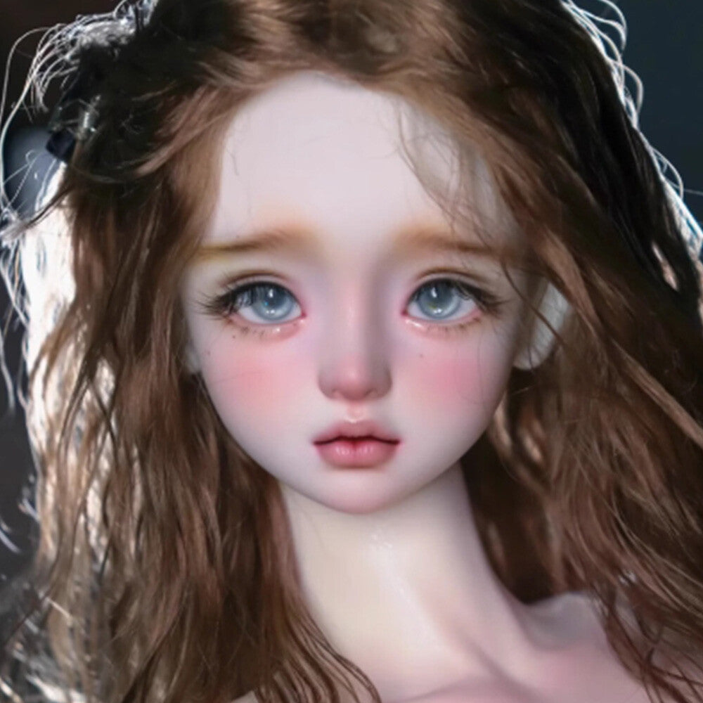 1/4 BJD Doll SD Resin Joint Eyes Face Makeup Elegance Girl Bare Doll Xmas Gift