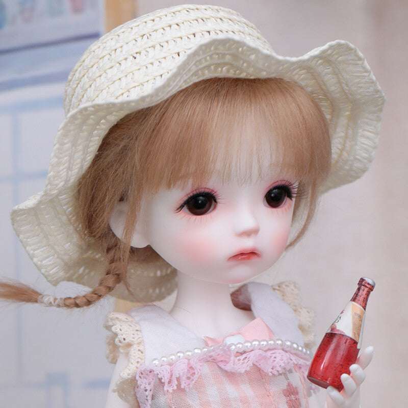 BJD 1/6 SD Dolls Lovely Girl Resin Ball Jointed Body + Eyes + Face Make up Wig