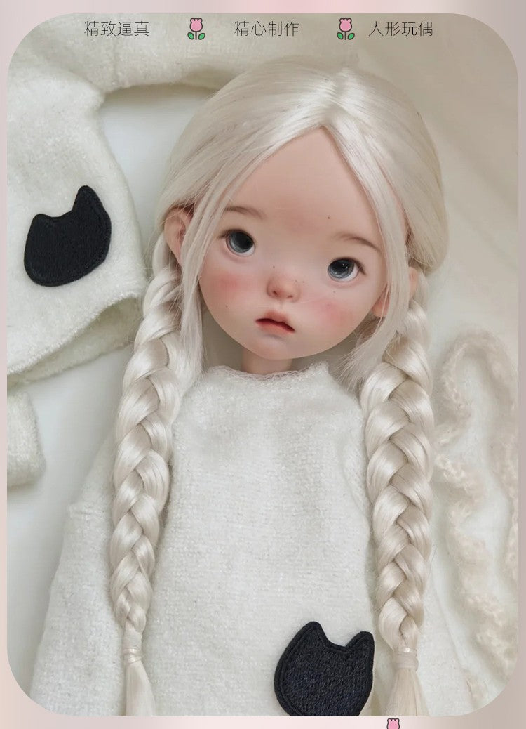 1/6 Landoudou BJD Doll Jointed Girl Resin Handmade Face Makeup Eyes Wig Toy Gift