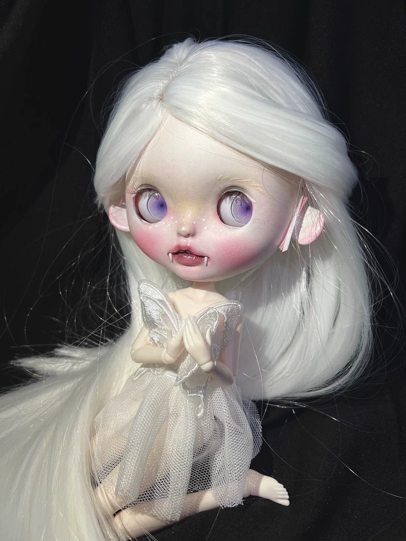 Custom Handmade Blythe Dolls With Outfits Wig Eyes Demon Faceup YMY24 BJD Doll