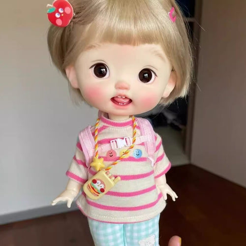 1/6 SD BJD Doll Handmade Face Makeup Ball Jointed Doll Resin Girl Eyes DIY Toys-