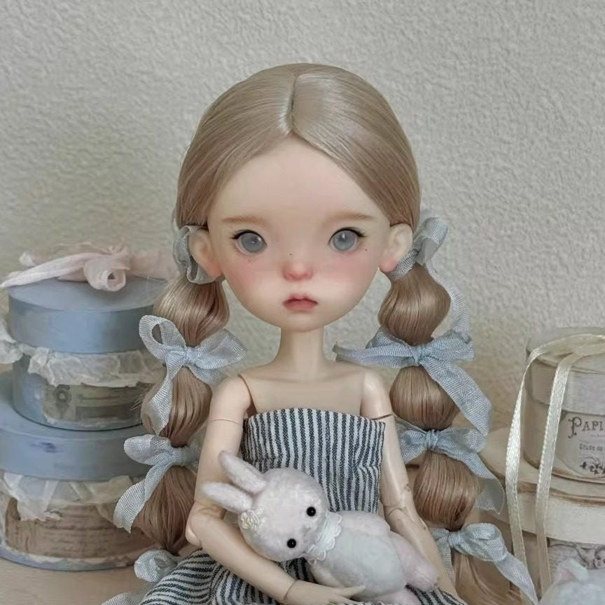 Cute Girl Landoudou 1/6 BJD Doll Resin Joint Doll Eyes Face Makeup Handmade Gift-