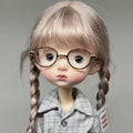 New Cute Girl 1/6 BJD Doll Face Makeup Eyes Ball Jointed Resin DIY Collect Gifts