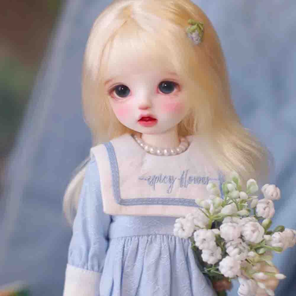 BJD 1/6 Doll SD Resin Joint Eyes Face Makeup Exquisite Baby Girl Doll Bare Doll