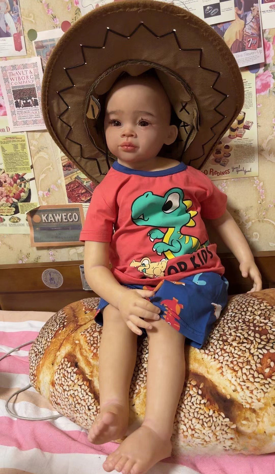 30“ Artist Painted Reborn Baby Doll No Hair Realistic Toddler Boy Girl Toys Gift-