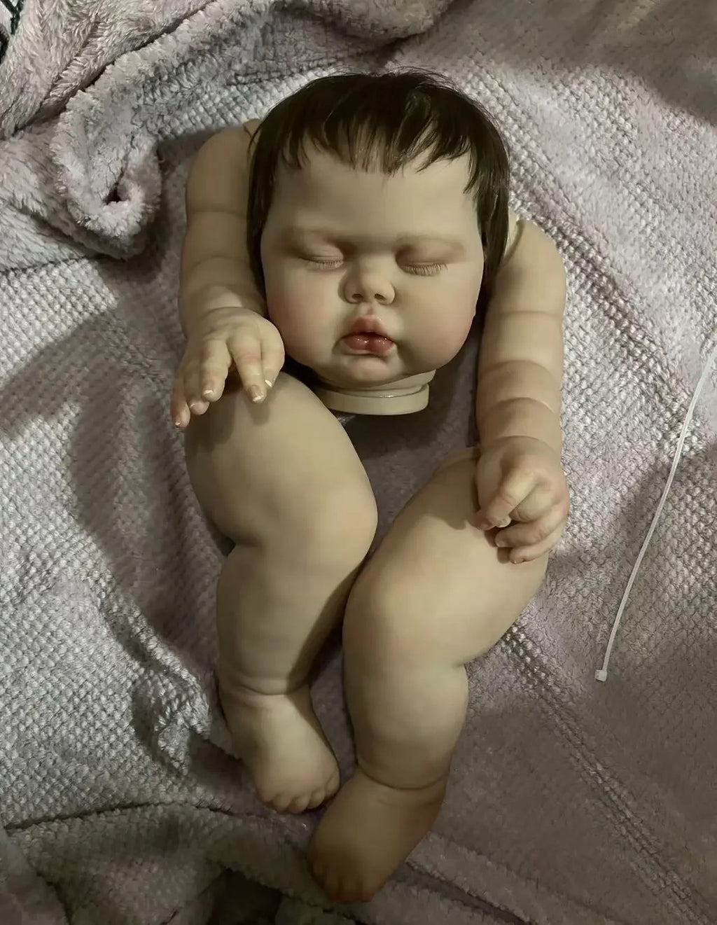 Custom Artist Painted Reborn Baby Pickle 24Inch Reborn Baby Doll Toddler With Hand-Rooted Hair Cloth Body Boy Girl-