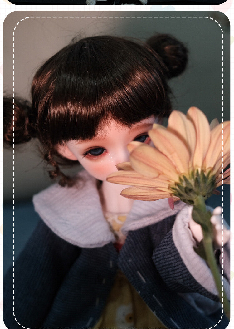 1/6 BJD Doll Girl Bare Doll Resin Jointed Doll + Eyes + Face Makeup Handmade Toy