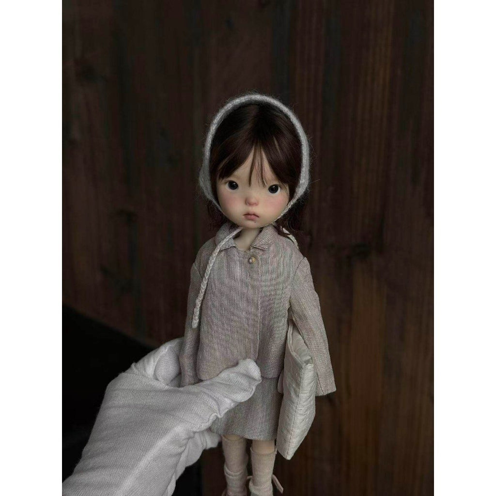 Landoudou Resin 1/6 BJD Doll Jointed Free Eyes Face Makeup Handmade Girl Gifts