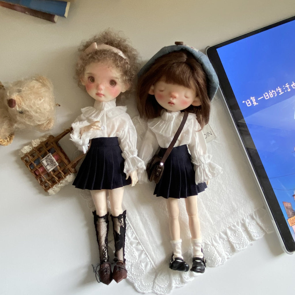 1/6 BJD doll ob22 ob24 For Blythe Doll Long Sleeve Shirt Skirt Stockings Clothes
