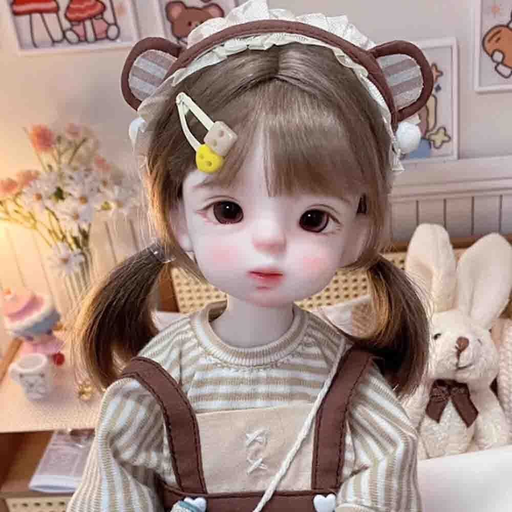 BJD Doll 1/6 SD Resin Joint Bare Doll Eyes Face Makeup Cute Girl Handmade Gift