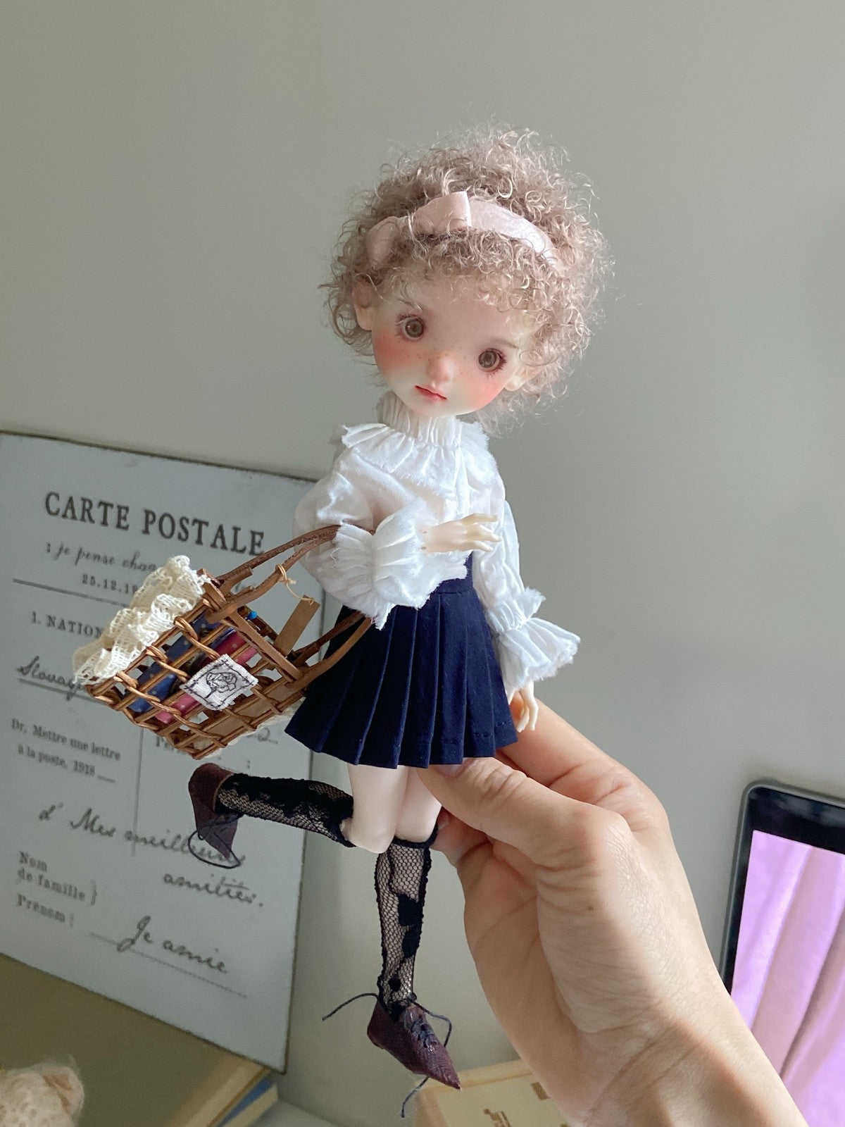 1/6 BJD doll ob22 ob24 For Blythe Doll Long Sleeve Shirt Skirt Stockings Clothes