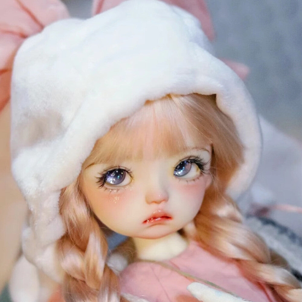 Articular Resin Nude 1/6 BJD Doll Unhappy Face Makeup Girl Birthday Gifts Toy