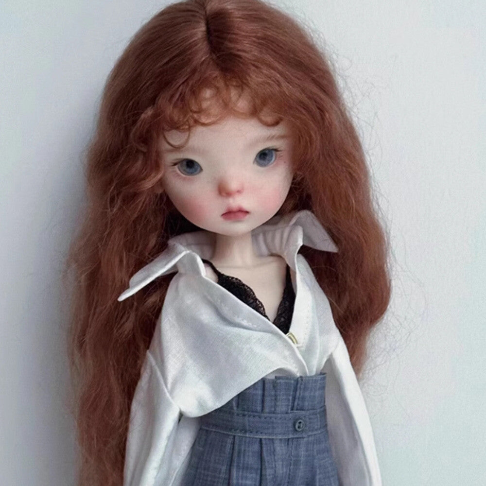 BJD 1/6 Silly Doll SD Resin Joint Face Makeup Eyes Sweet Girl Bare Doll Handmade