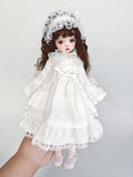 Handmade BJD Outfits Doll Clothes Lace Dress Headwear for 1/6 BJD Doll Girl Toys
