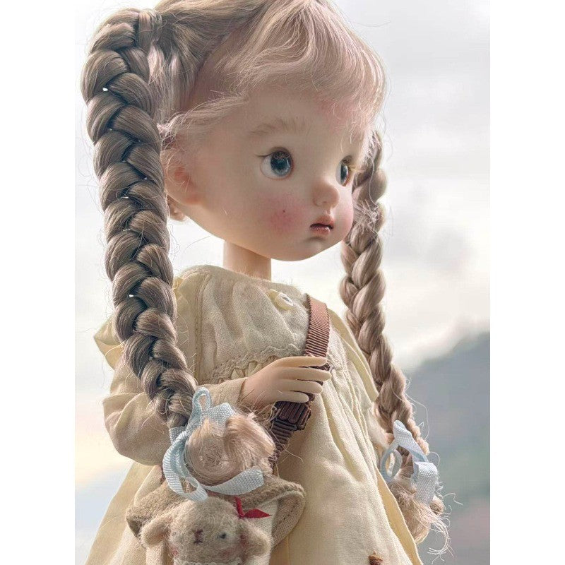 1/6 BJD Doll Resin Joint Bare Doll Eyes Face Makeup Full Set Landoudou Girl Gift