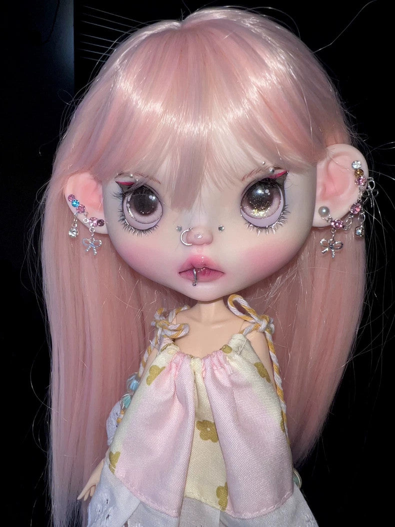 Custom Handmade 1/6 Blythe Doll With Clothes + Wig YMY24 Doll BJD Punk Girl Toys