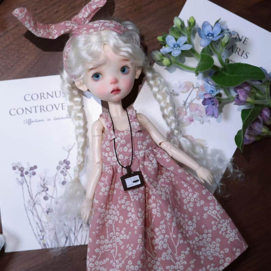Landoudou BJD 1/6 Girl Doll Nude Resin Eyes+Face up Figure Toy White/Normal Skin