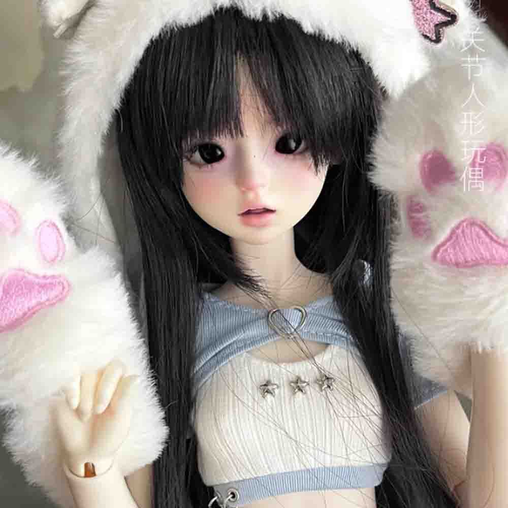 BJD 1/4 Doll SD Resin Joint Eyes Face Makeup Goddess Girl Female Bare Doll Gift