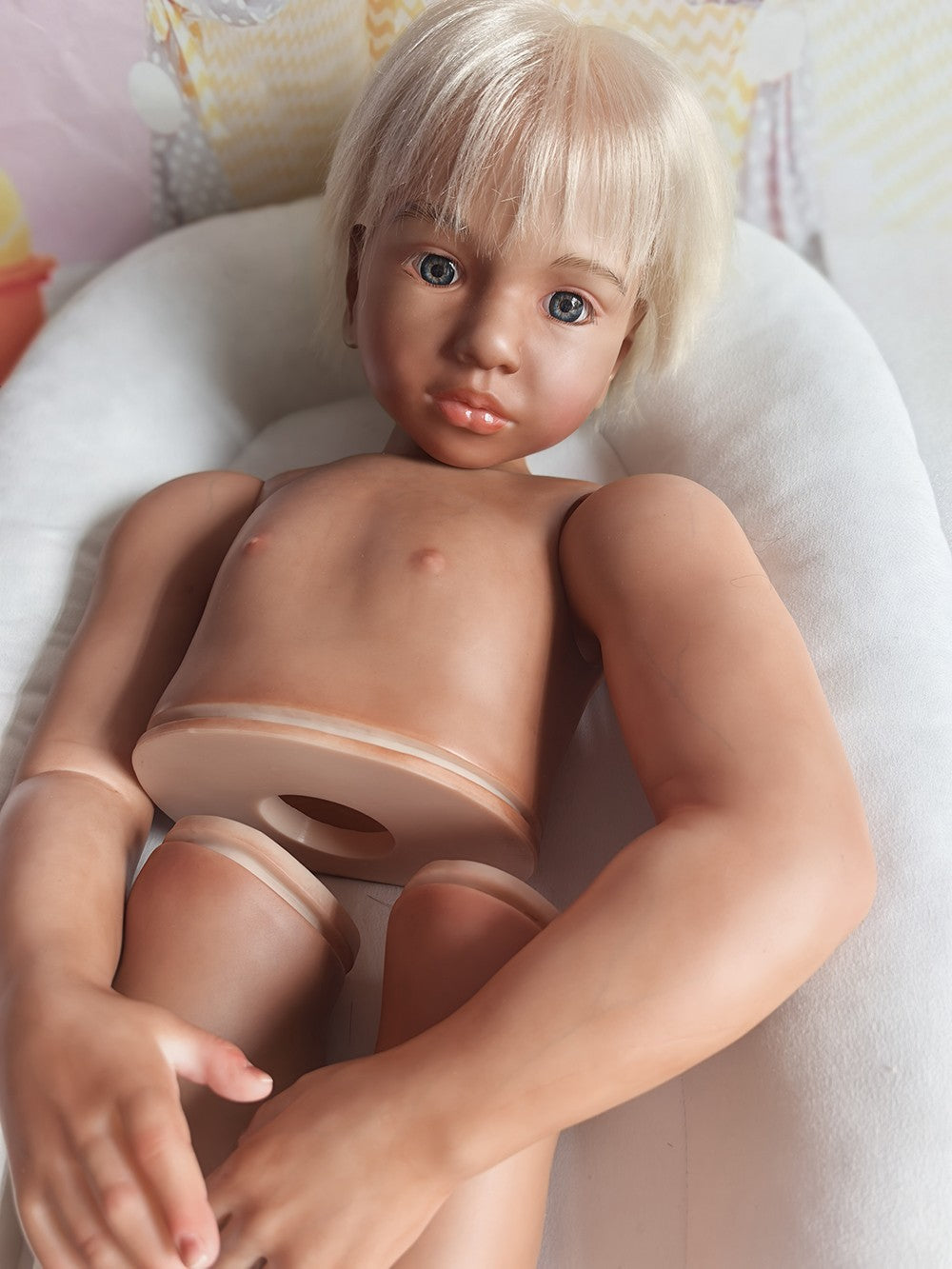 Dark Skin Reborn Doll Kits 40inch Aloenka Painted Kit Toddler Girl Rooted Hair