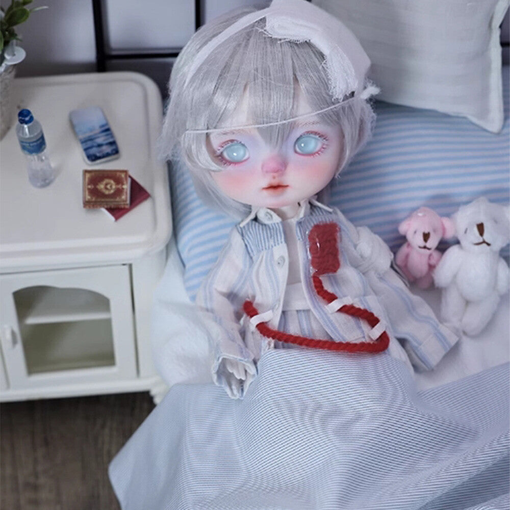 1/6 BJD Doll Ball Joint Resin Face Makeup Full Set Xiao'an Hospital Gown Girl