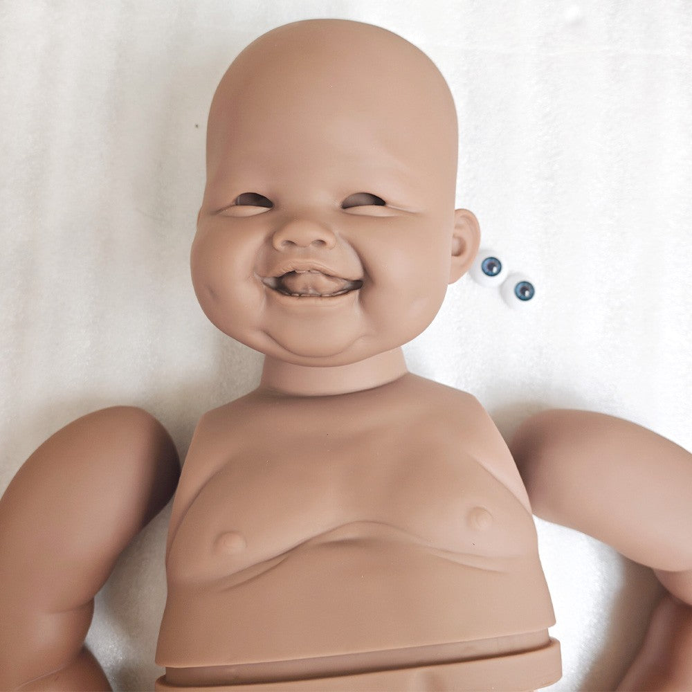 28" Reborn Doll Kit – Black Skin Blank Vinyl Mold Unpainted Unassembled DIY Doll-