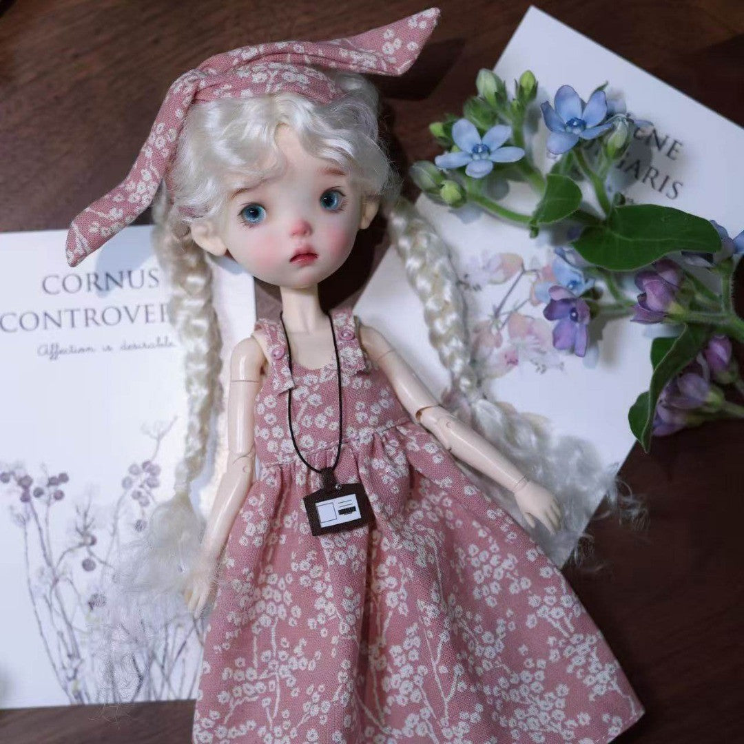 Landoudou BJD 1/6 Girl Doll Nude Resin Eyes+Face up Figure Toy White/Normal Skin