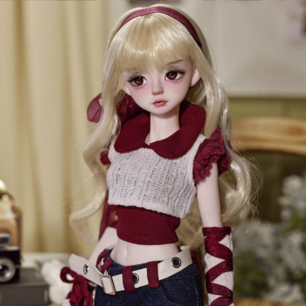 1/4 BJD Doll Ball Joint Doll Contrasting Vintage Girl Bare Doll Handmade Gifts