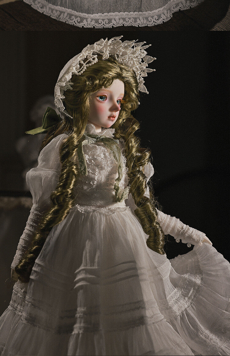 1/4 Full Set BJD Doll Bluesno Dress Hair Face Make Up Eyes Princess Girl Gifts