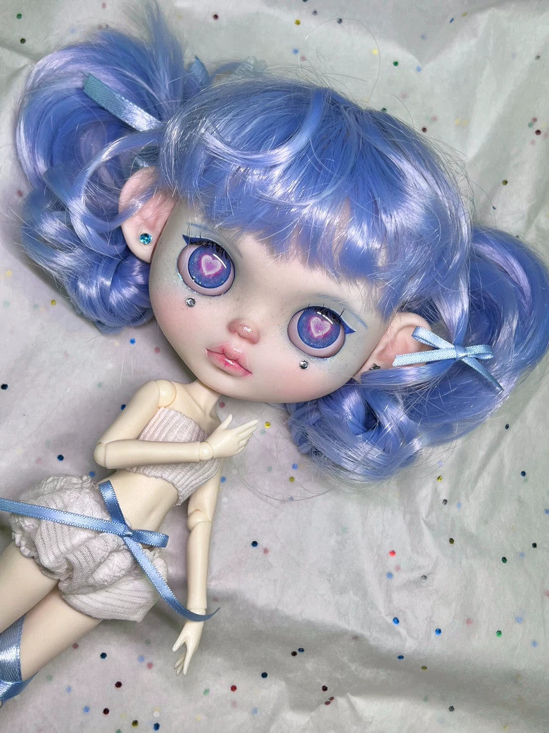 Custom Blythe Doll Outfits Handmade Wig YMY24 1/6 Doll BJD Fashion Girl DIY Gift