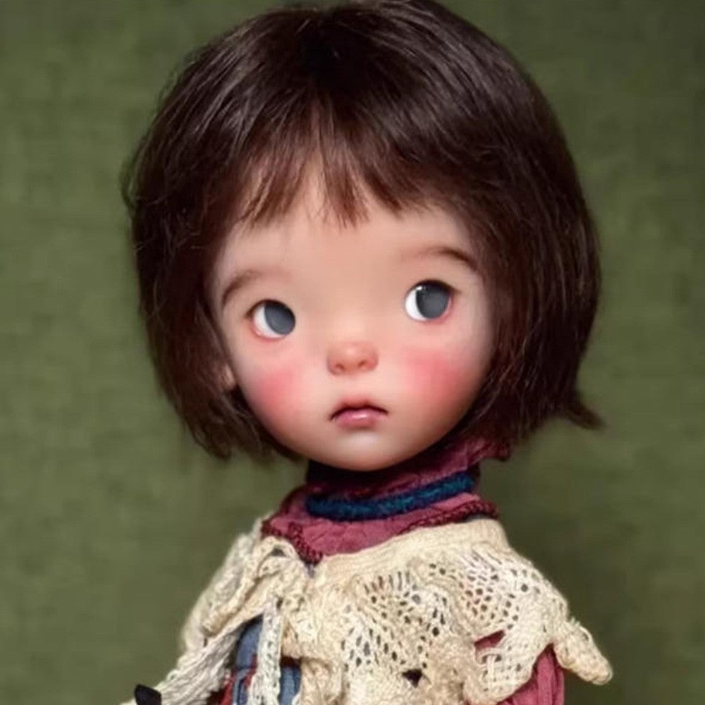 1/6 BJD Doll Resin Joint Bare Doll Landoudou Adorable Girl with Face Makeup Gift