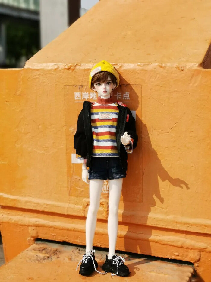 1/4 Bare Resin BJD Doll SD Boy Male Eyes FREE Faceup Resin Figures Toys DIY GIFT