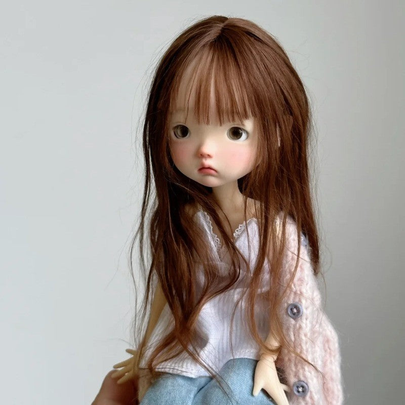 1/6 BJD Doll Resin Joint Handpainted Face Makeup Handmade Lucky Girl Bare Dolls
