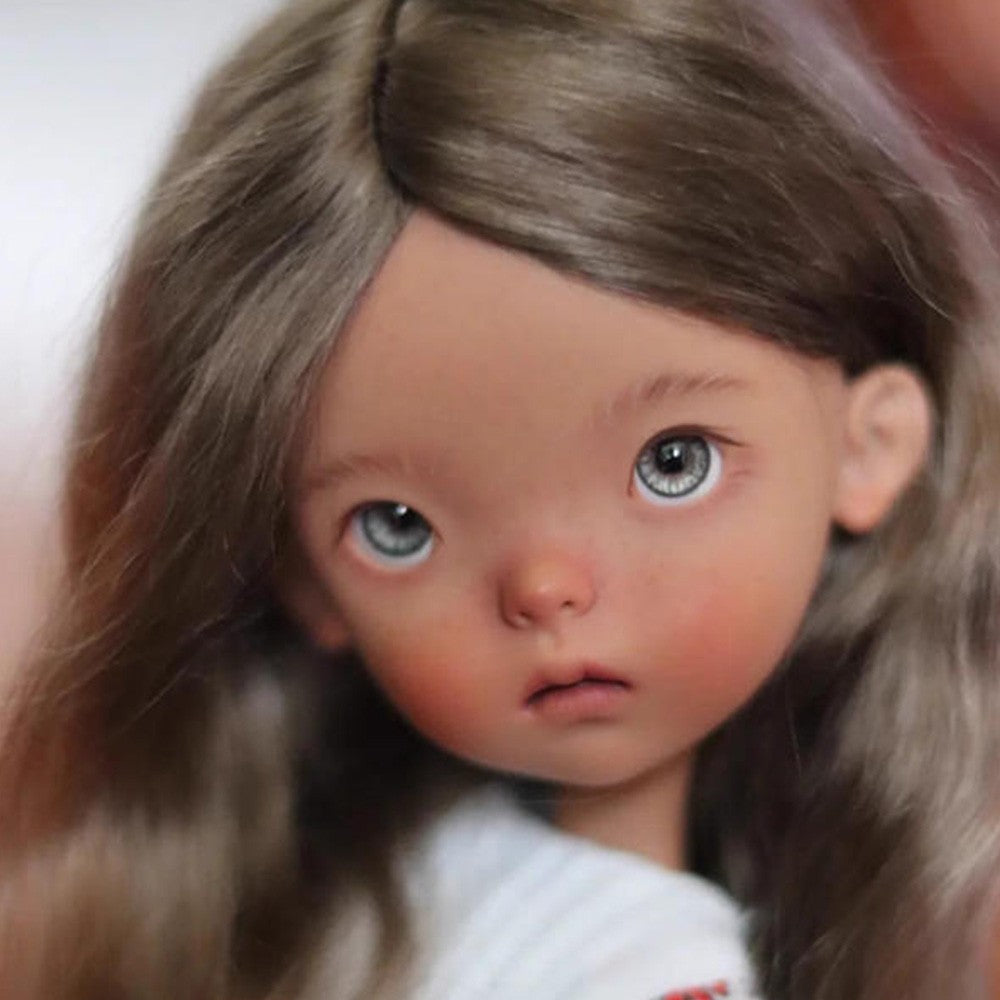 1/6 BJD Doll Landoudou SD Girl Joint Face Makeup Eyes Resin Kids Gift Bare Doll