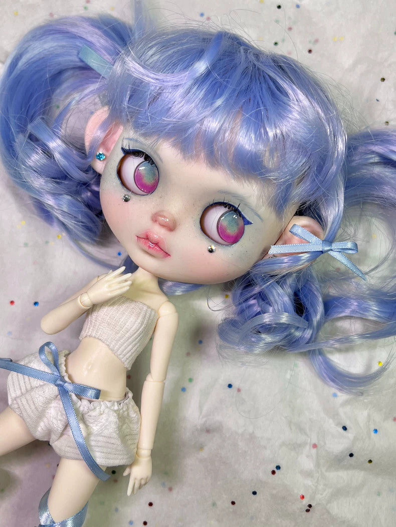 Custom Blythe Doll Outfits Handmade Wig YMY24 1/6 Doll BJD Fashion Girl DIY Gift