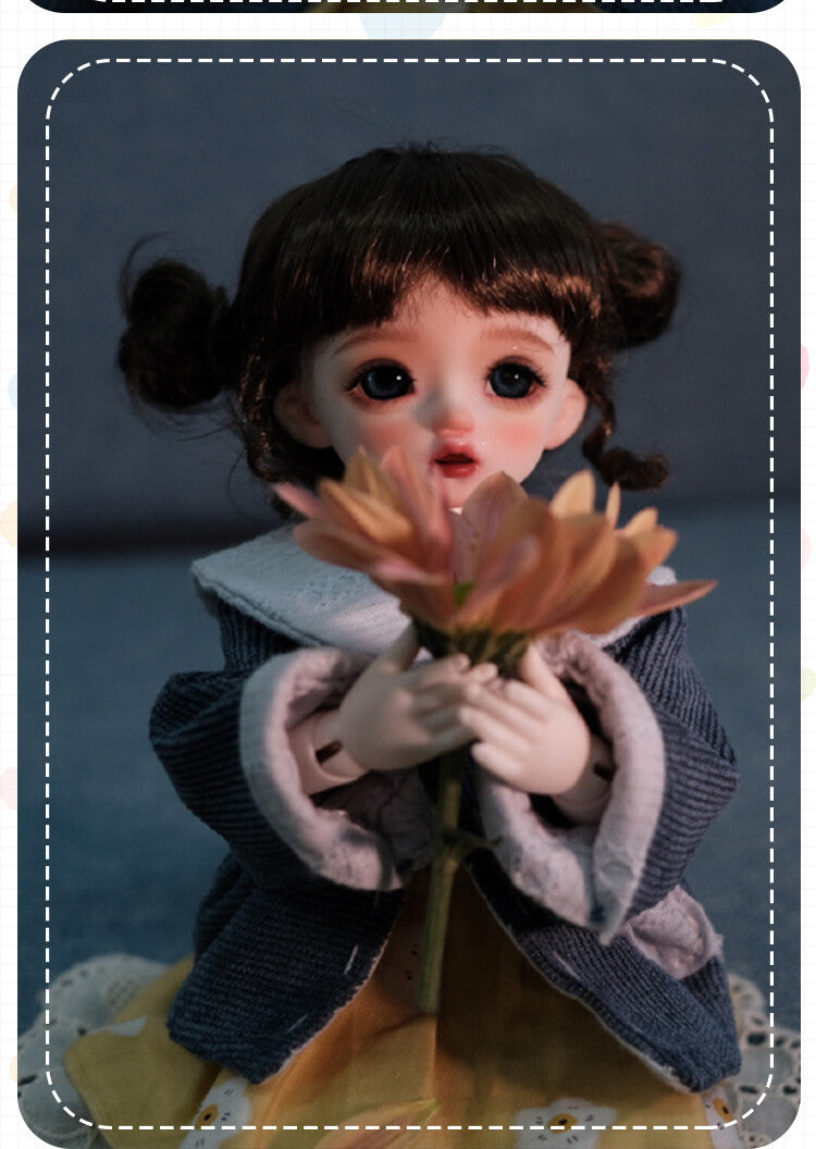 1/6 BJD Doll Girl Bare Doll Resin Jointed Doll Eyes Face Makeup Handmade DIY Toy