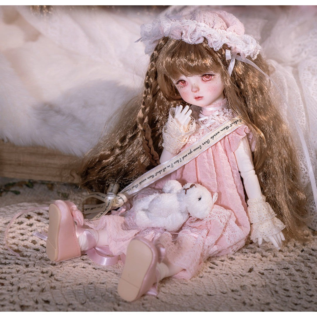 Full Set 1/6 BJD Doll Joint Resin Facial Makeup Bare Retro Cute Style Girl Gifts