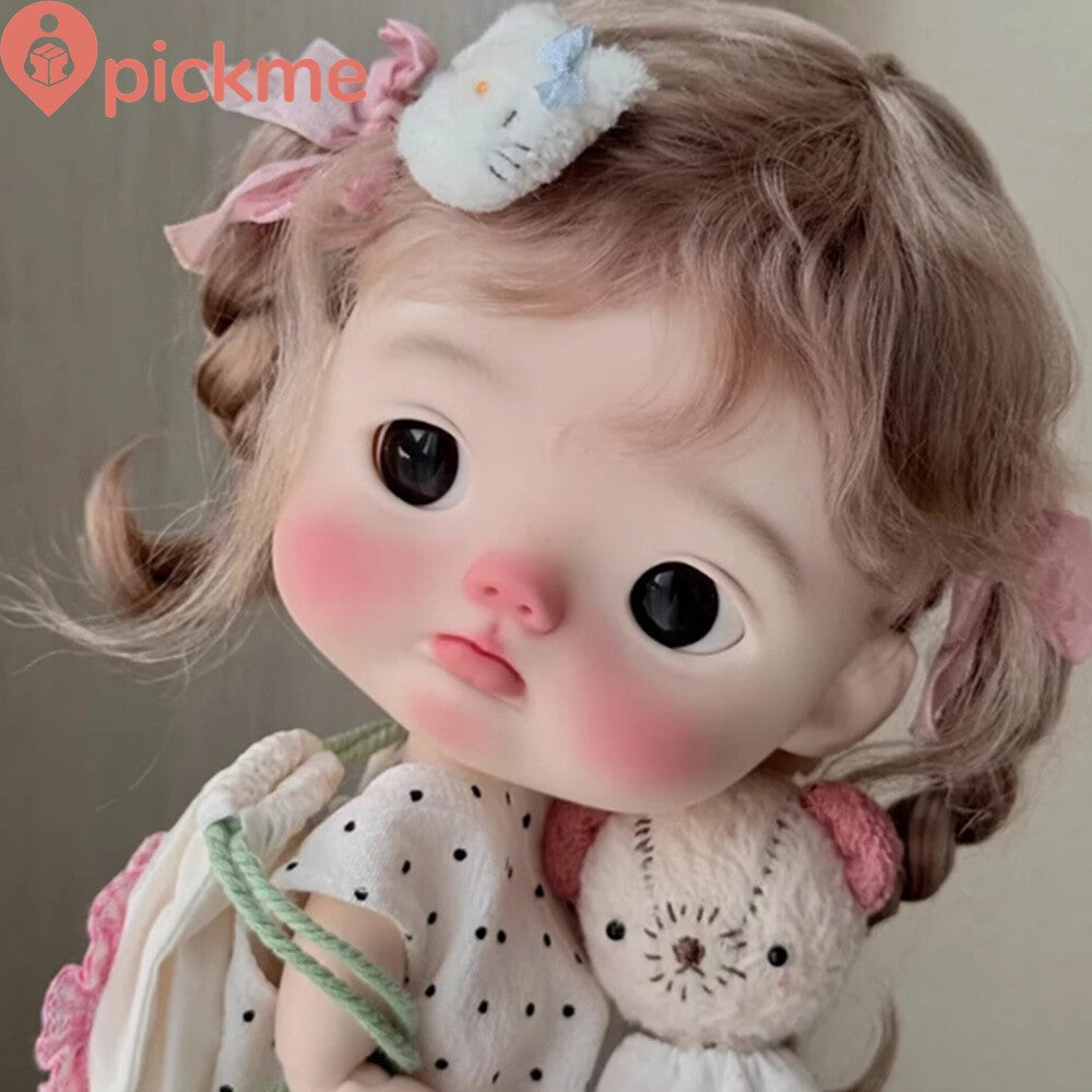 Joint Resin 1/8 BJD Doll Nude Toy Aggrieved Emoji Face Makeup Girl Handmade Gift
