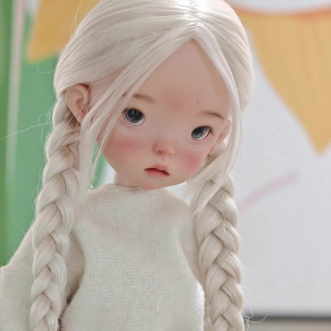 1/6 Landoudou BJD Doll Jointed Girl Resin Handmade Face Makeup Eyes Wig Toy Gift