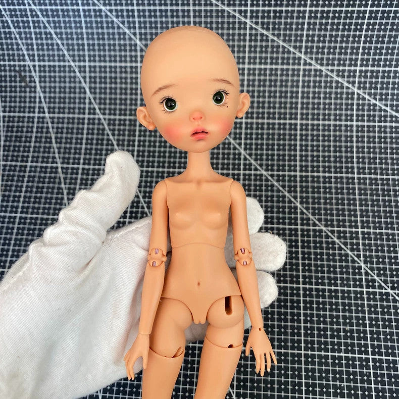 Landoudou 1/6 BJD Doll Face up Eyes Resin Girl Tan Skin Landazz Female DIY Gifts