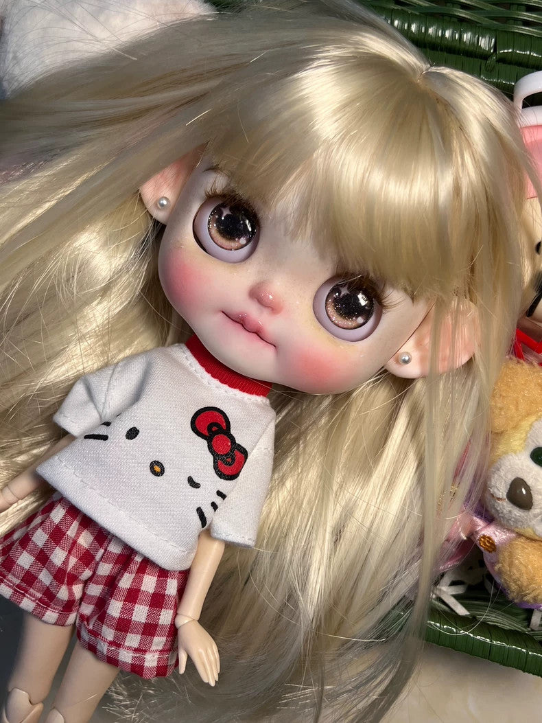 Handmade Blythe Doll Custom With Outfits Wig Hair 1/6 BJD Dolls Girls Kids Gift