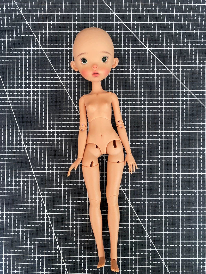Landoudou 1/6 BJD Doll Face up Eyes Resin Girl Tan Skin Landazz Female DIY Gifts