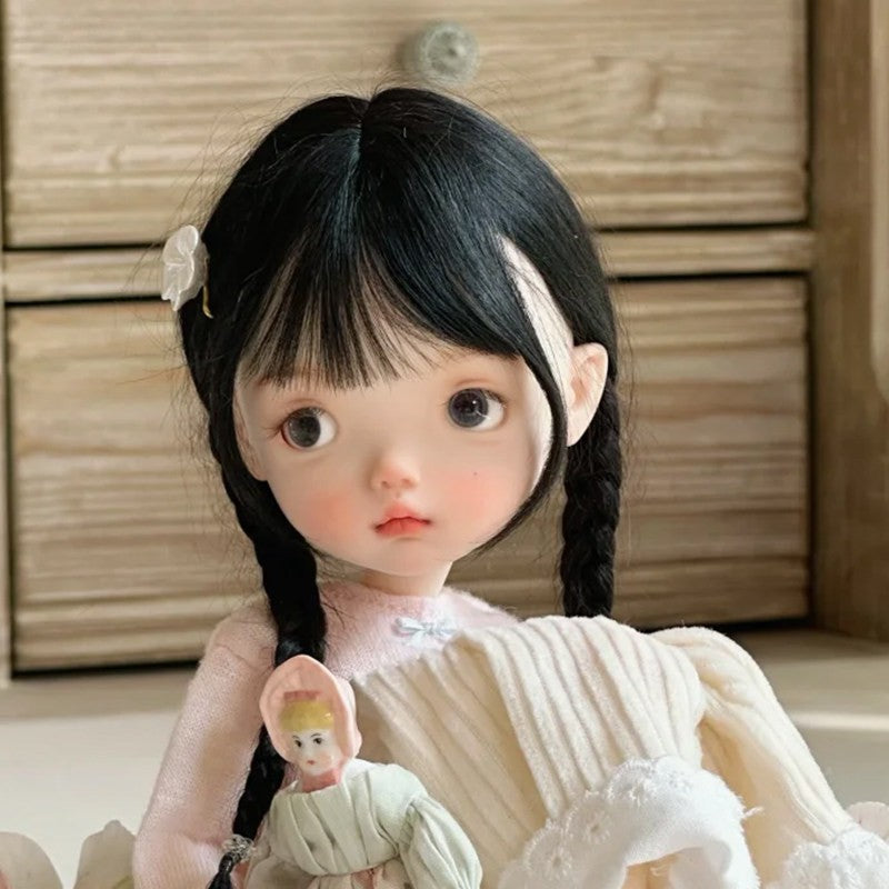 New Sweet Girl 1/6 BJD Doll Resin Ball Joint Bare Doll with Eyes Face Makeup Toy
