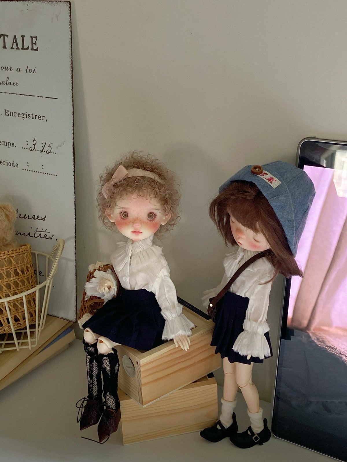 1/6 BJD doll ob22 ob24 For Blythe Doll Long Sleeve Shirt Skirt Stockings Clothes