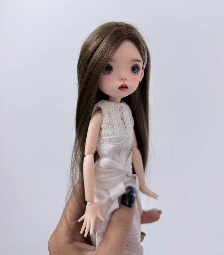 Full Set BJD Doll 1/6 Free Face Makeup Wig Hair Clothes Landoudou Girl Xmas Gift