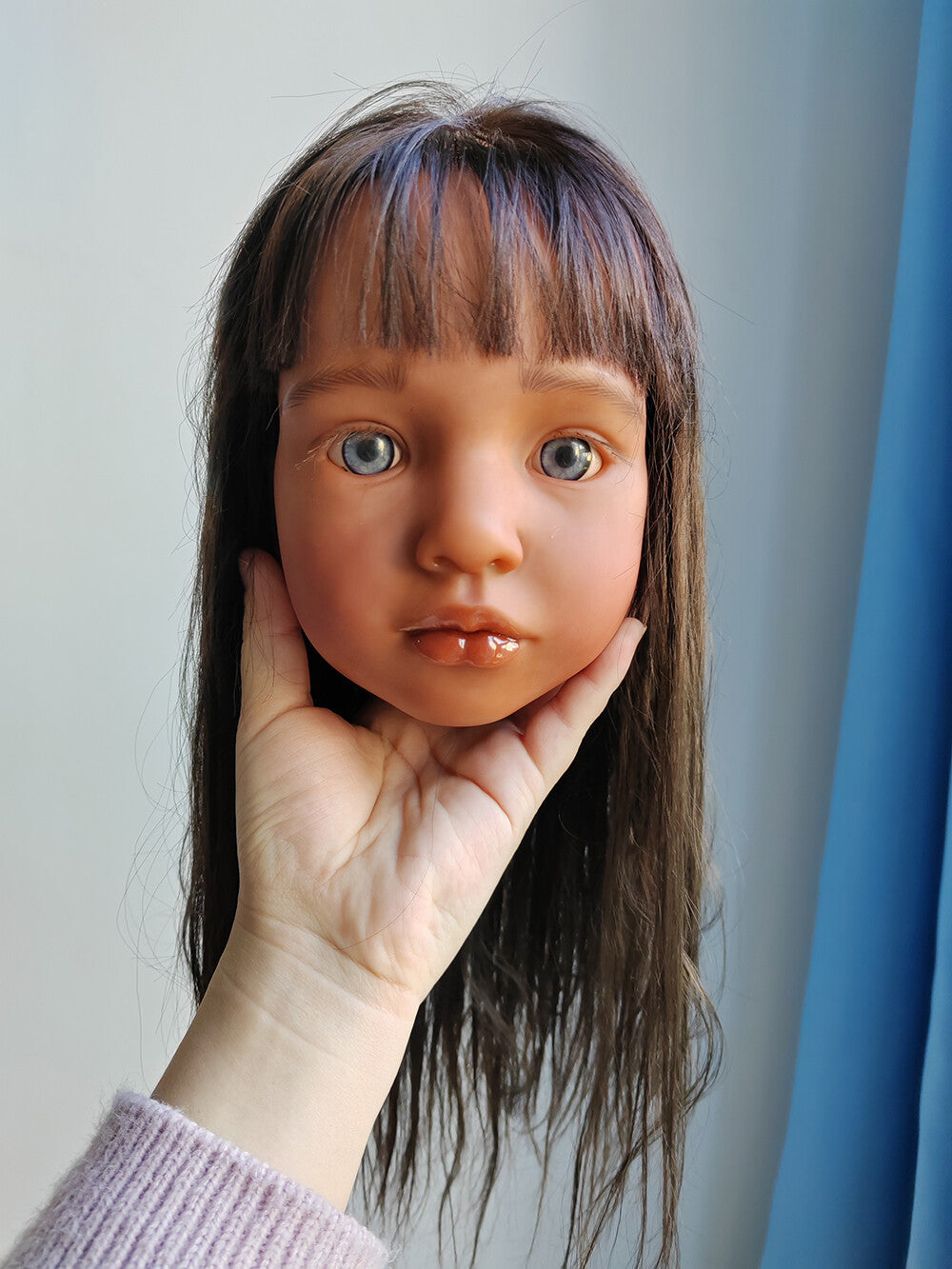 40inch Tan Skin Reborn Dolls Toddler Girl Aloenka Painted Kit Rooted Hair Gift