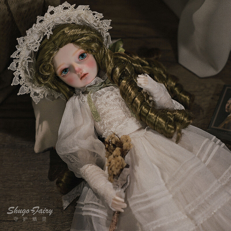 1/4 Full Set BJD Doll Bluesno Dress Hair Face Make Up Eyes Princess Girl Gifts