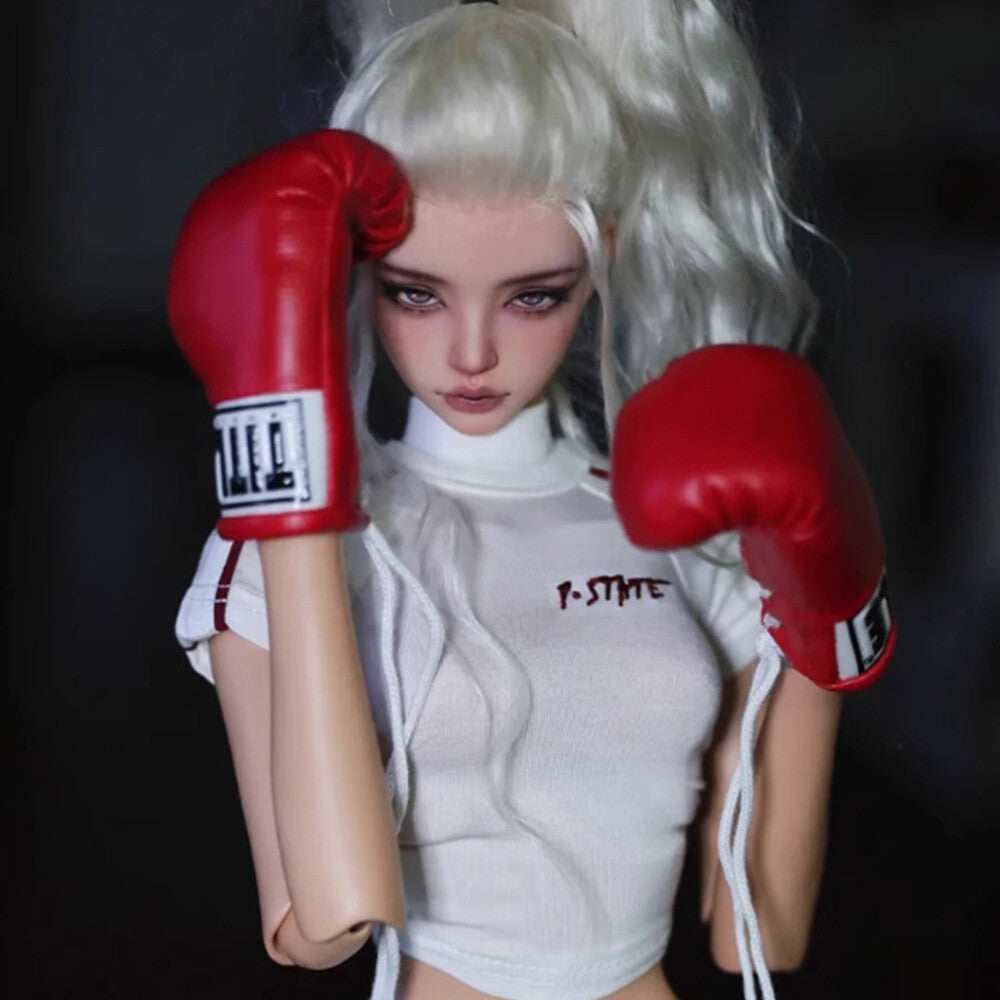BJD 1/4 Doll SD Resin Joint Face Makeup Boxing Girl Female Bare Doll Gift Toy